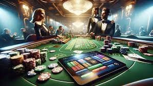 Antarmuka permainan live dealer dengan dealer profesional